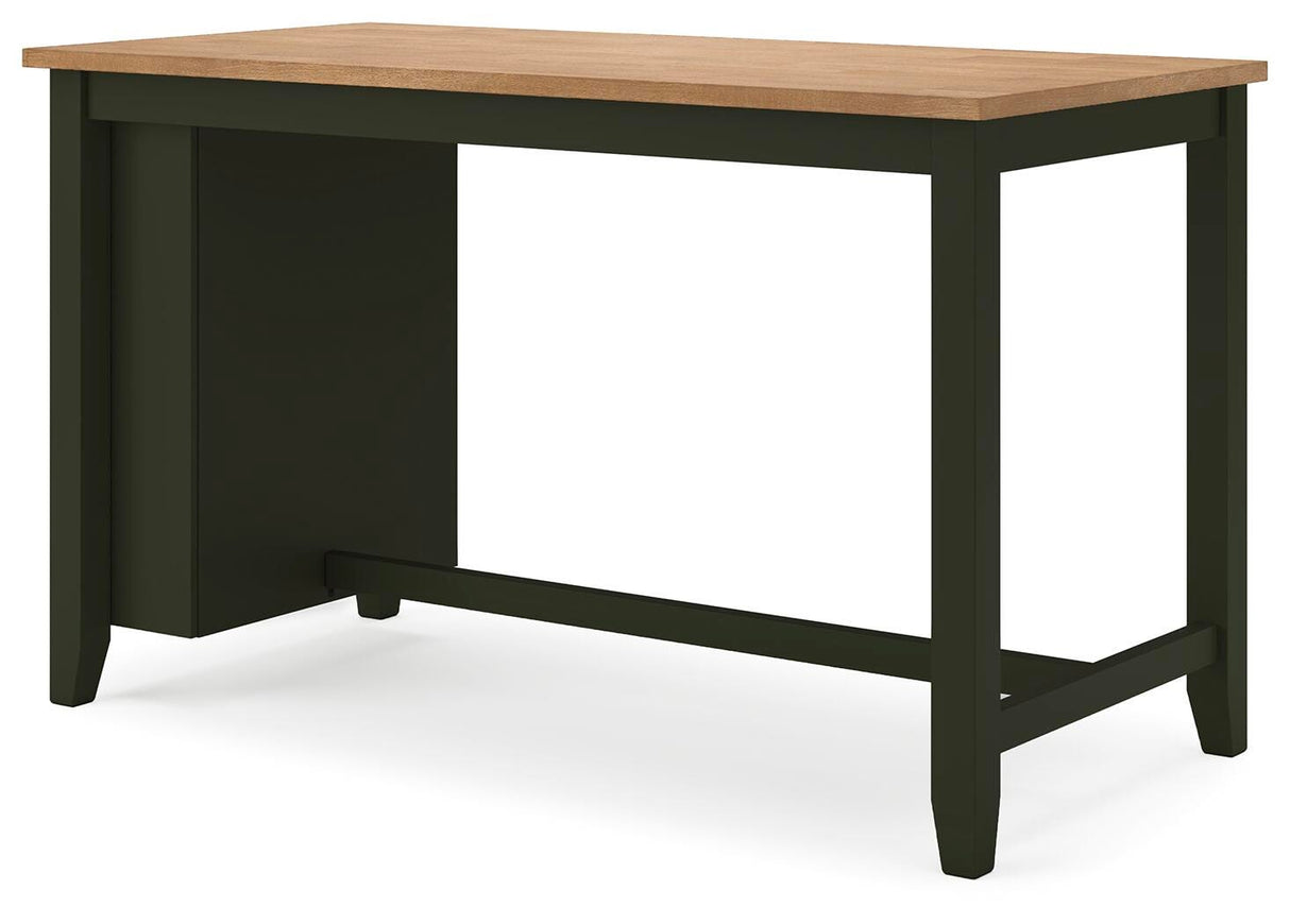 Gesthaven Counter Height Dining Table and 2 Barstools - D401D3
