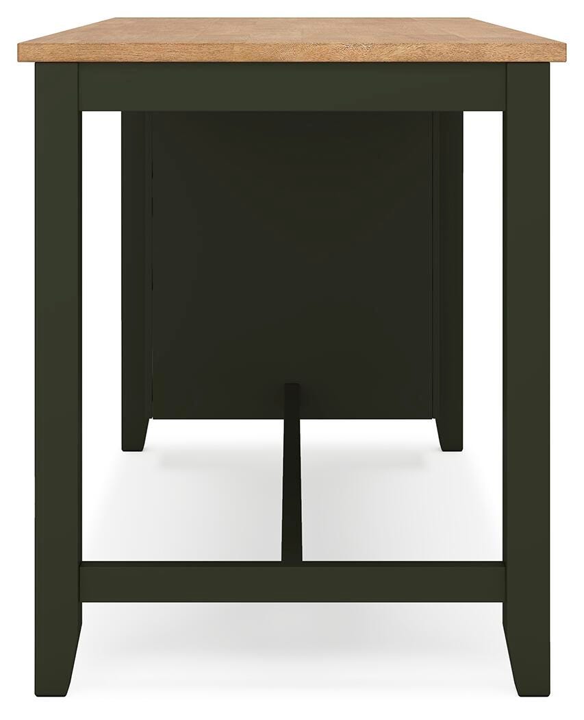 Gesthaven Counter Height Dining Table and 2 Barstools - D401D3