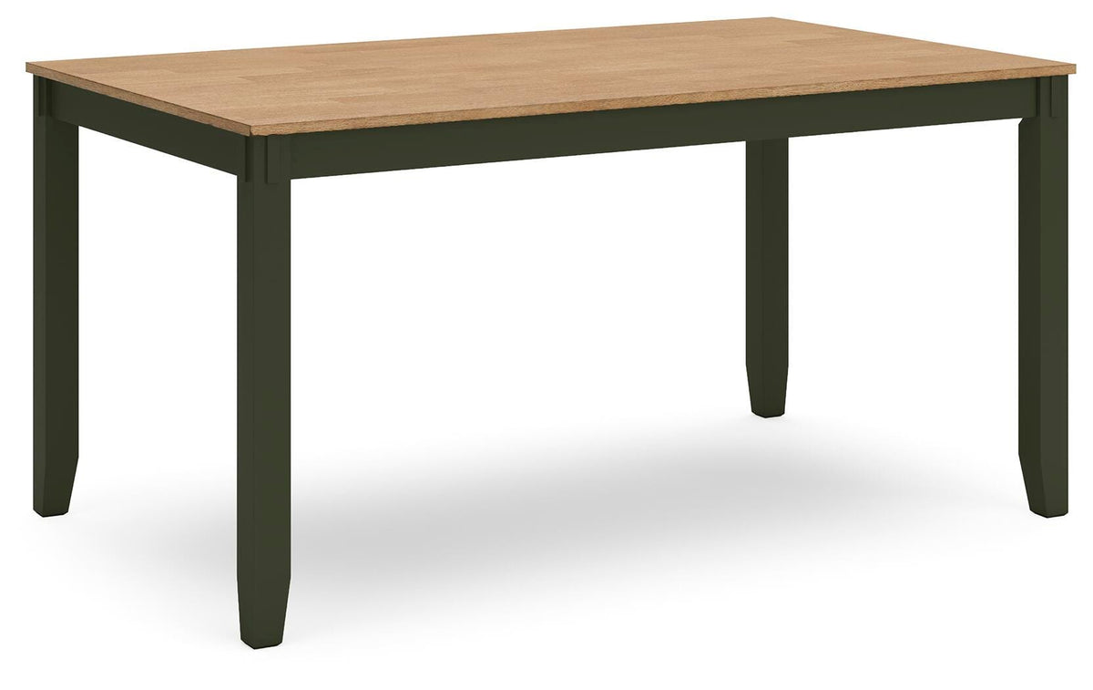 Gesthaven Dining Table with 4 Chairs and Bench (Set of 6) - D401-325