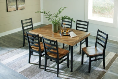 Blondon Dining Table and 6 Chairs (Set of 7) - D413-425