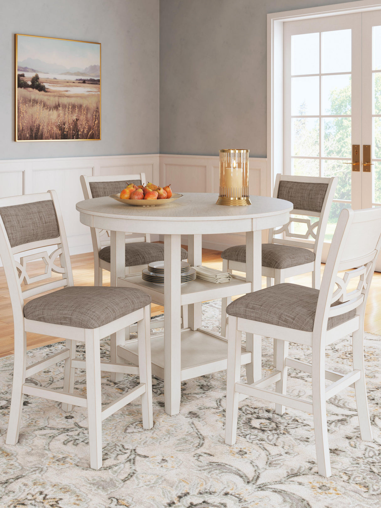 Erinberg Counter Height Dining Table and 4 Barstools (Set of 5) - D423-223