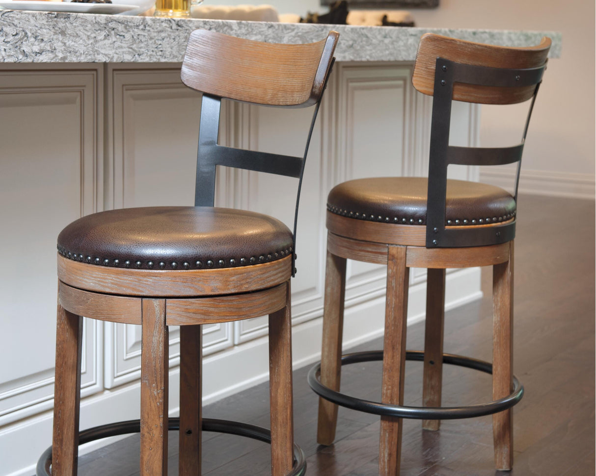 Pinnadel Counter Height Bar Stool (Set of 2) - D542-124X2