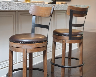 Pinnadel Counter Height Bar Stool (Set of 2) - D542-124X2