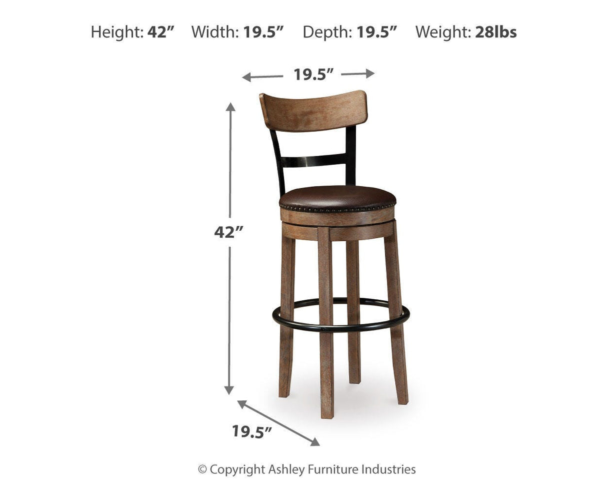 Pinnadel Bar Height Bar Stool - D542-130