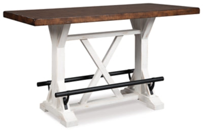 Valebeck Counter Height Dining Table and 4 Barstools - D546D5