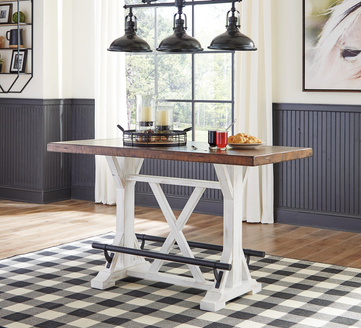 Valebeck Counter Height Dining Table - D546-13