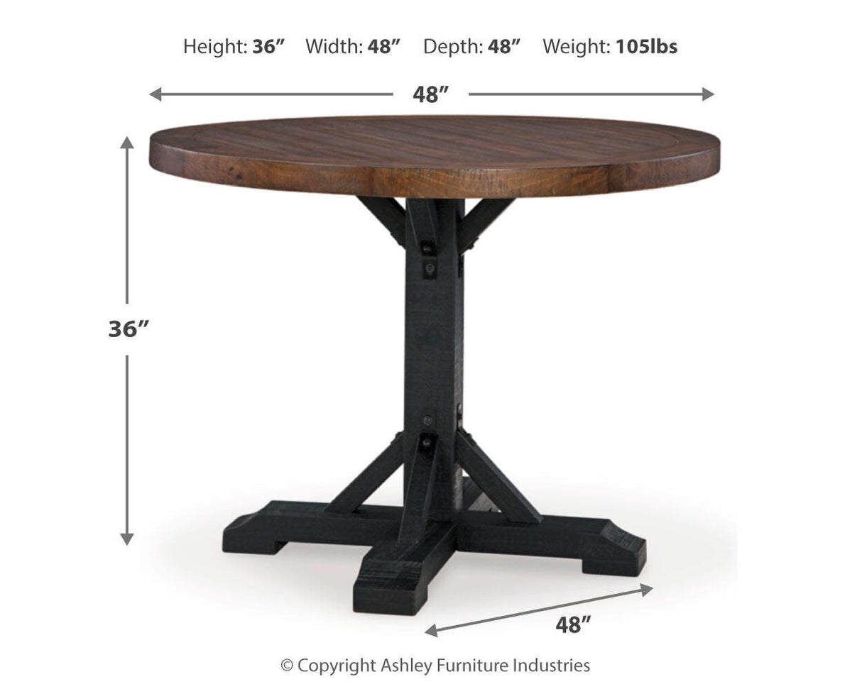 Valebeck Counter Height Dining Table and 6 Barstools - D546D34