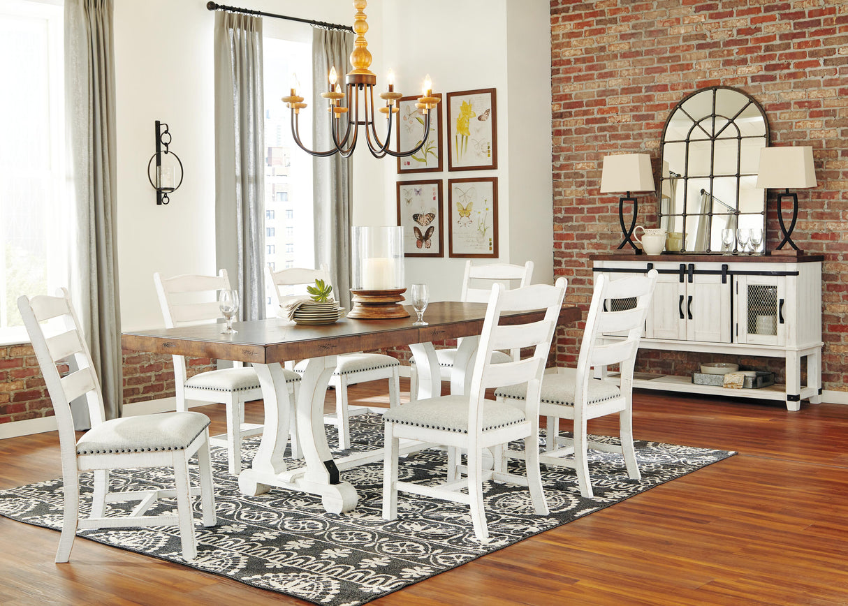Valebeck Dining Table and 8 Chairs with Server - D546D12