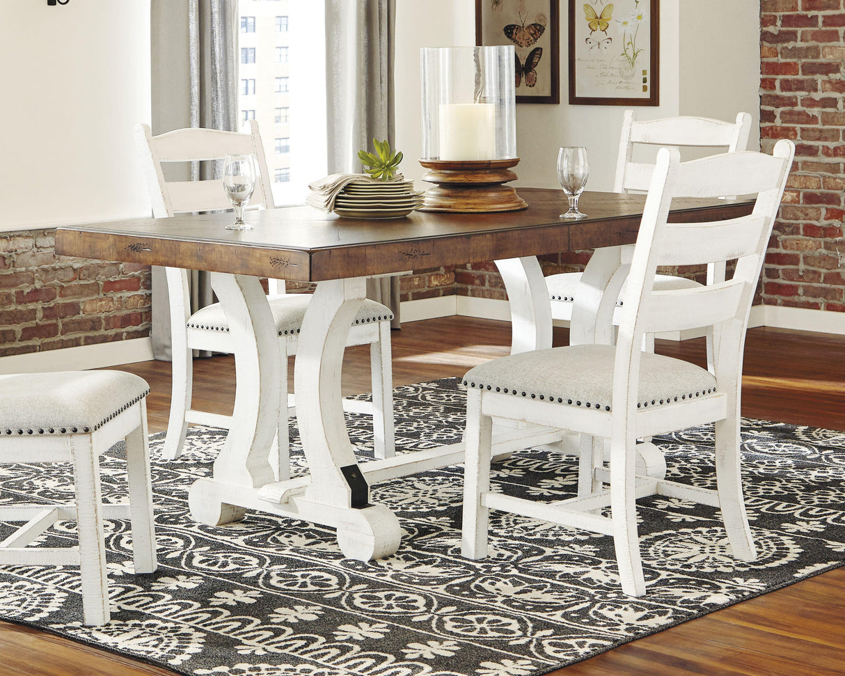 Valebeck Dining Table and 8 Chairs with Server - D546D12