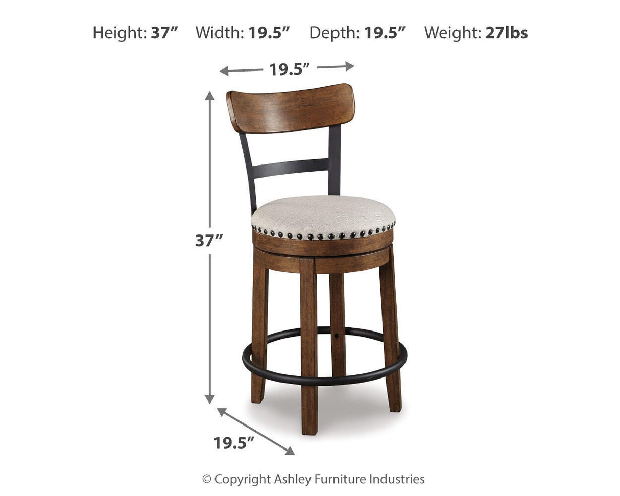Valebeck Counter Height Dining Table and 4 Barstools - D546D5