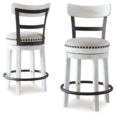 Valebeck Counter Height Dining Table and 2 Barstools - D546D13