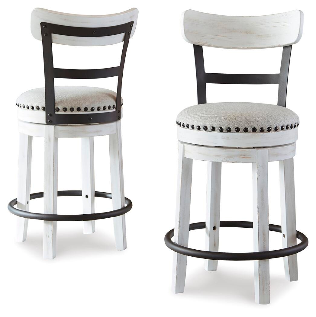 Valebeck Counter Height Dining Table and 2 Barstools - D546D13