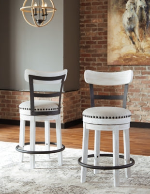 Valebeck Counter Height Dining Table and 6 Barstools - D546D34