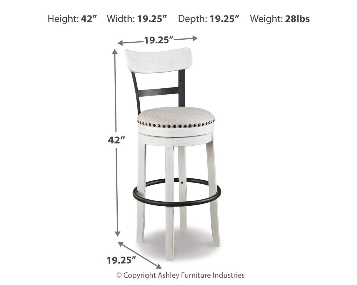 Valebeck Bar Height Bar Stool - D546-530