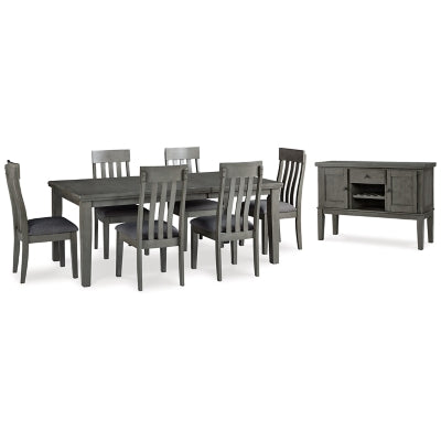 Hallanden Dining Table, 6 Chairs and Server - D589D5
