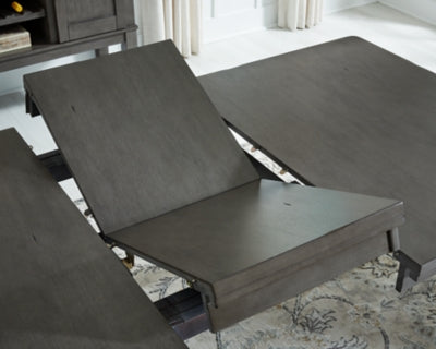 Hallanden Dining Table, 4 Chairs, and Bench - D589D2