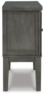 Hallanden Dining Table, 6 Chairs and Server - D589D5