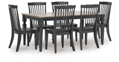 Brenkerton Dining Table and 6 Chairs - PCD591D2