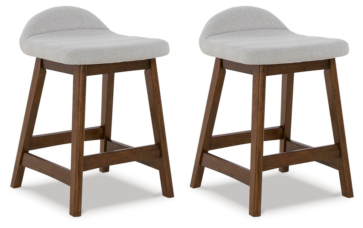 Lyncott Counter Height Bar Stool (Set of 2) - D615-124X2