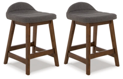 Lyncott Counter Height Bar Stool (Set of 2) - D615-224X2