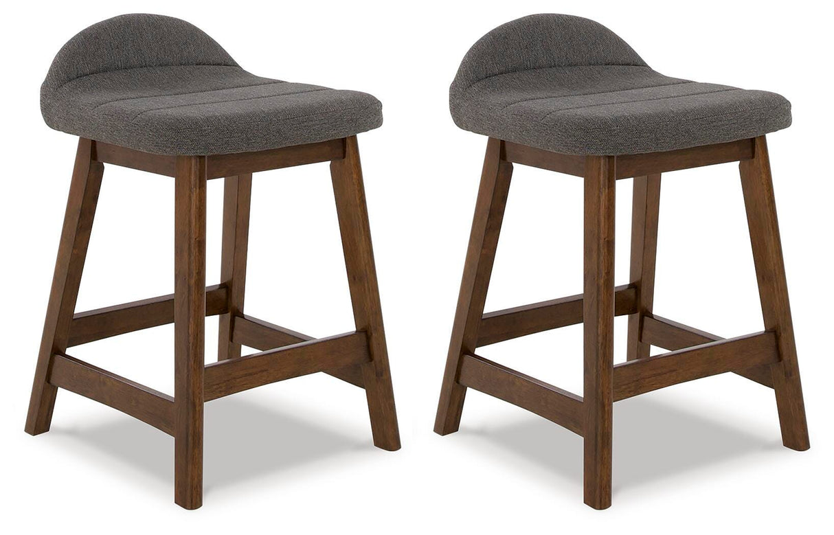 Lyncott Counter Height Bar Stool (Set of 2) - D615-224X2
