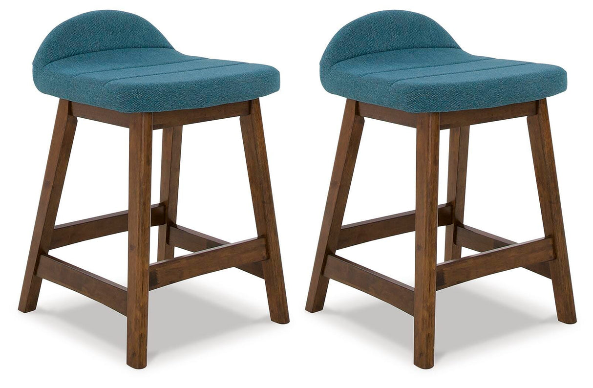 Lyncott Counter Height Bar Stool (Set of 2) - D615-324X2