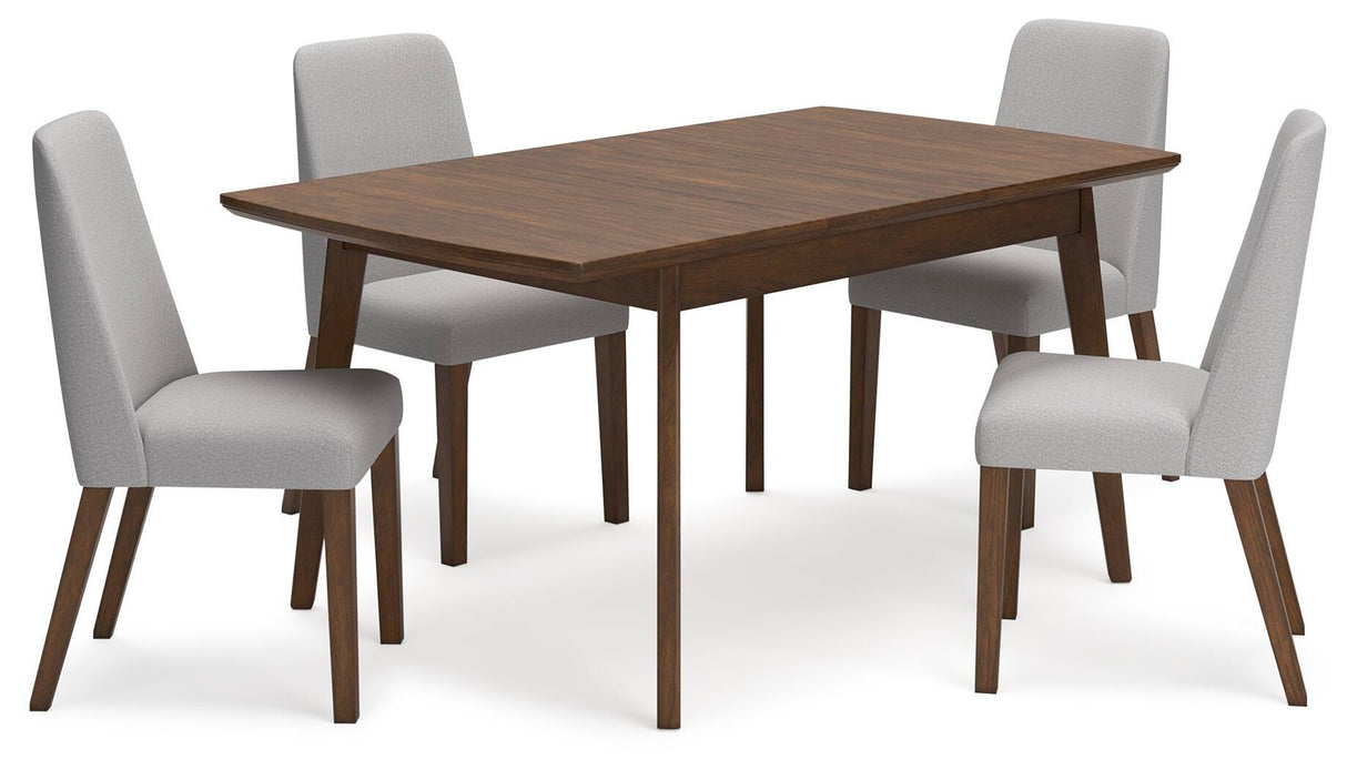 Lyncott Extension Dining Table and 4 Chairs - D615D2