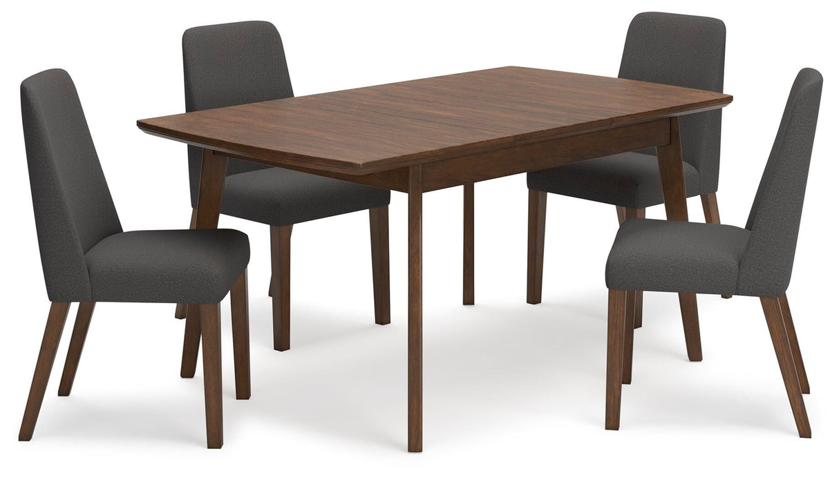 Lyncott Extension Dining Table and 4 Chairs - D615D15