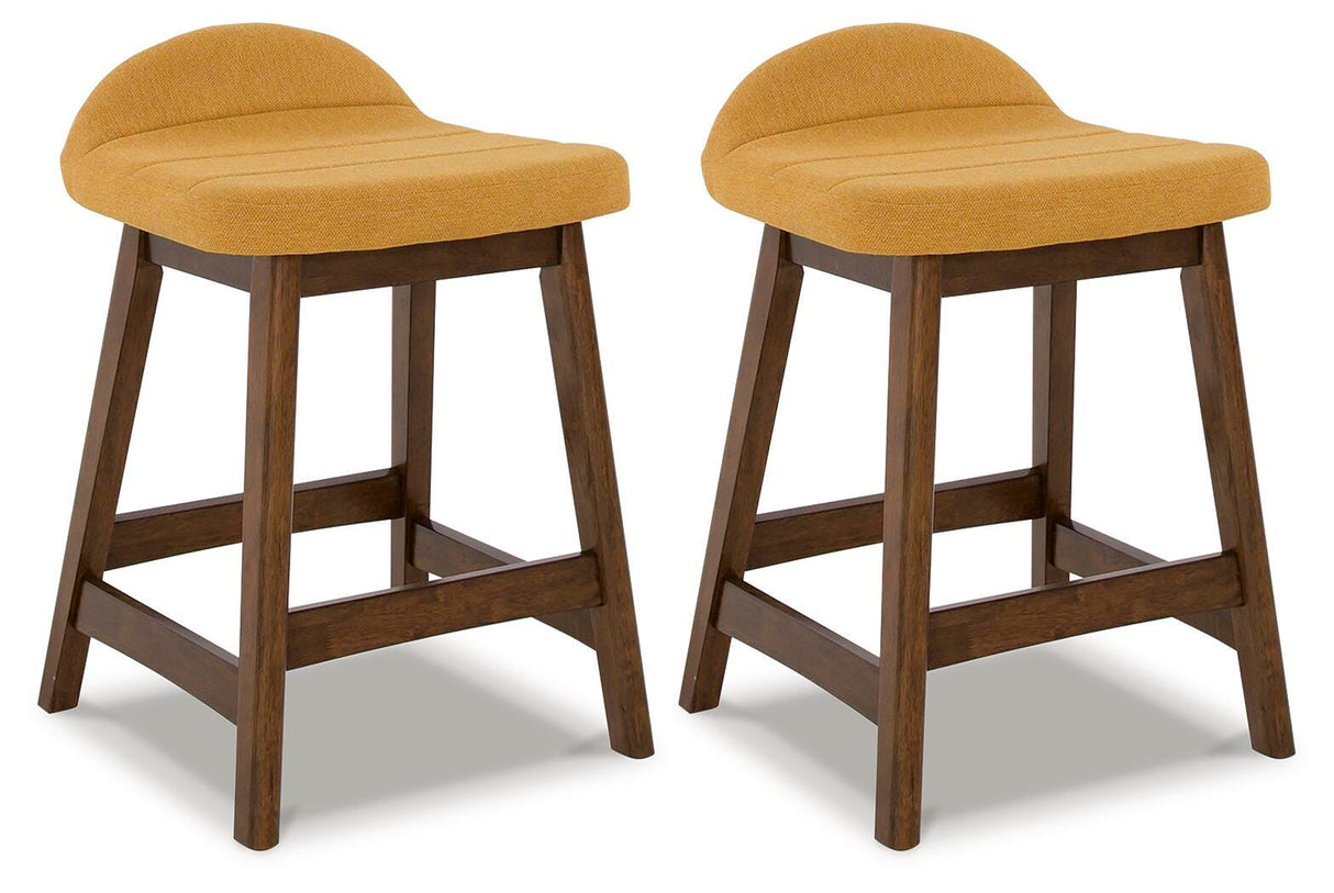 Lyncott Counter Height Bar Stool (Set of 2) - D615-424X2