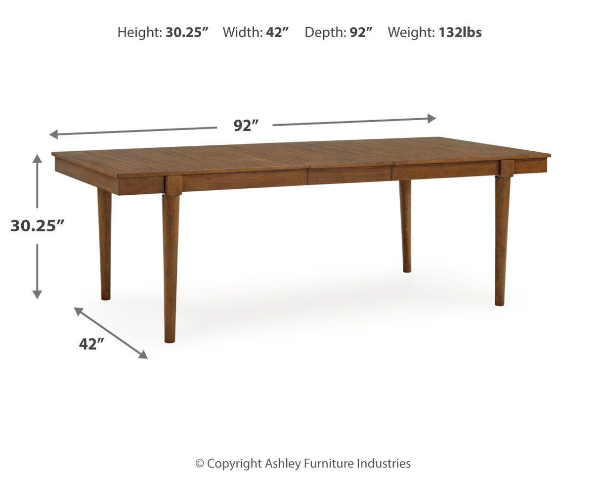 Lyncott Extension Dining Table and 4 Chairs - D615D25