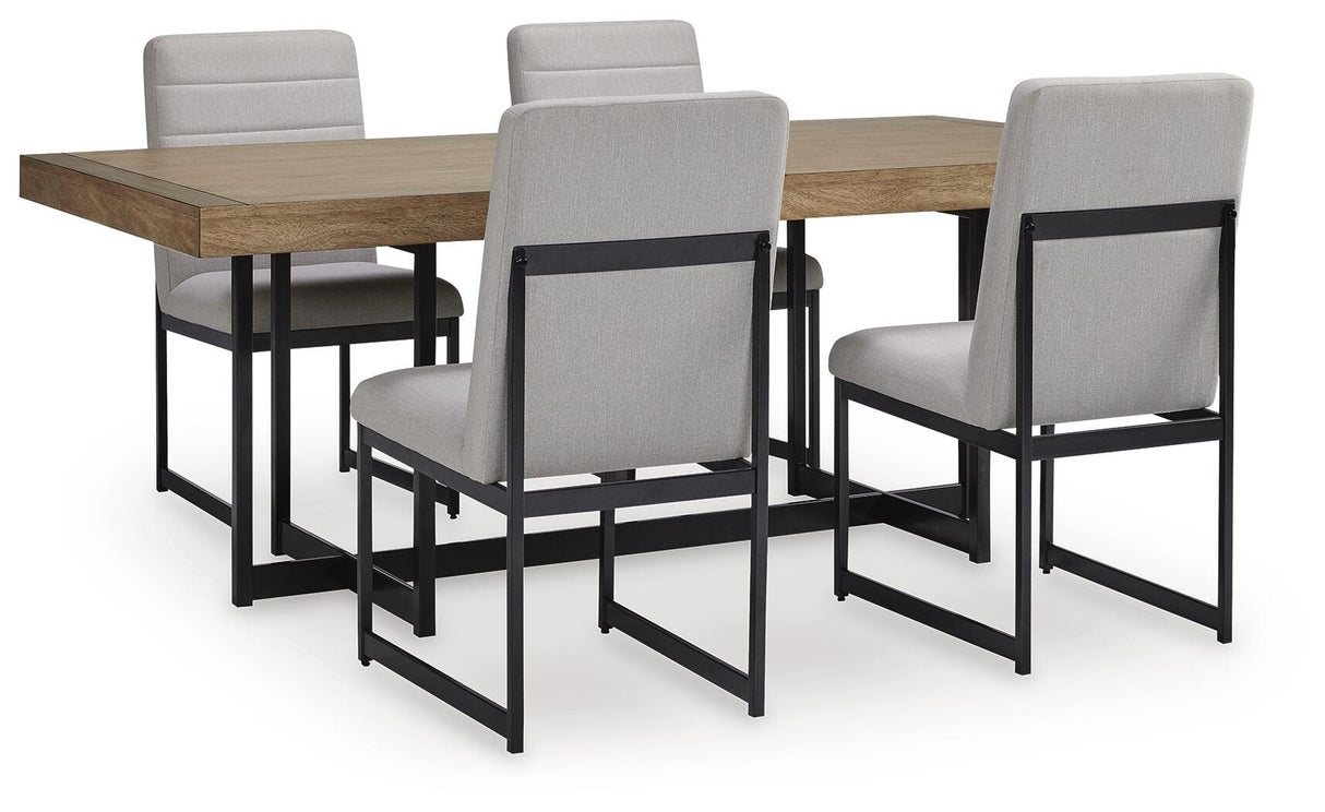 Tomtyn Dining Table and 4 Chairs - D622D1