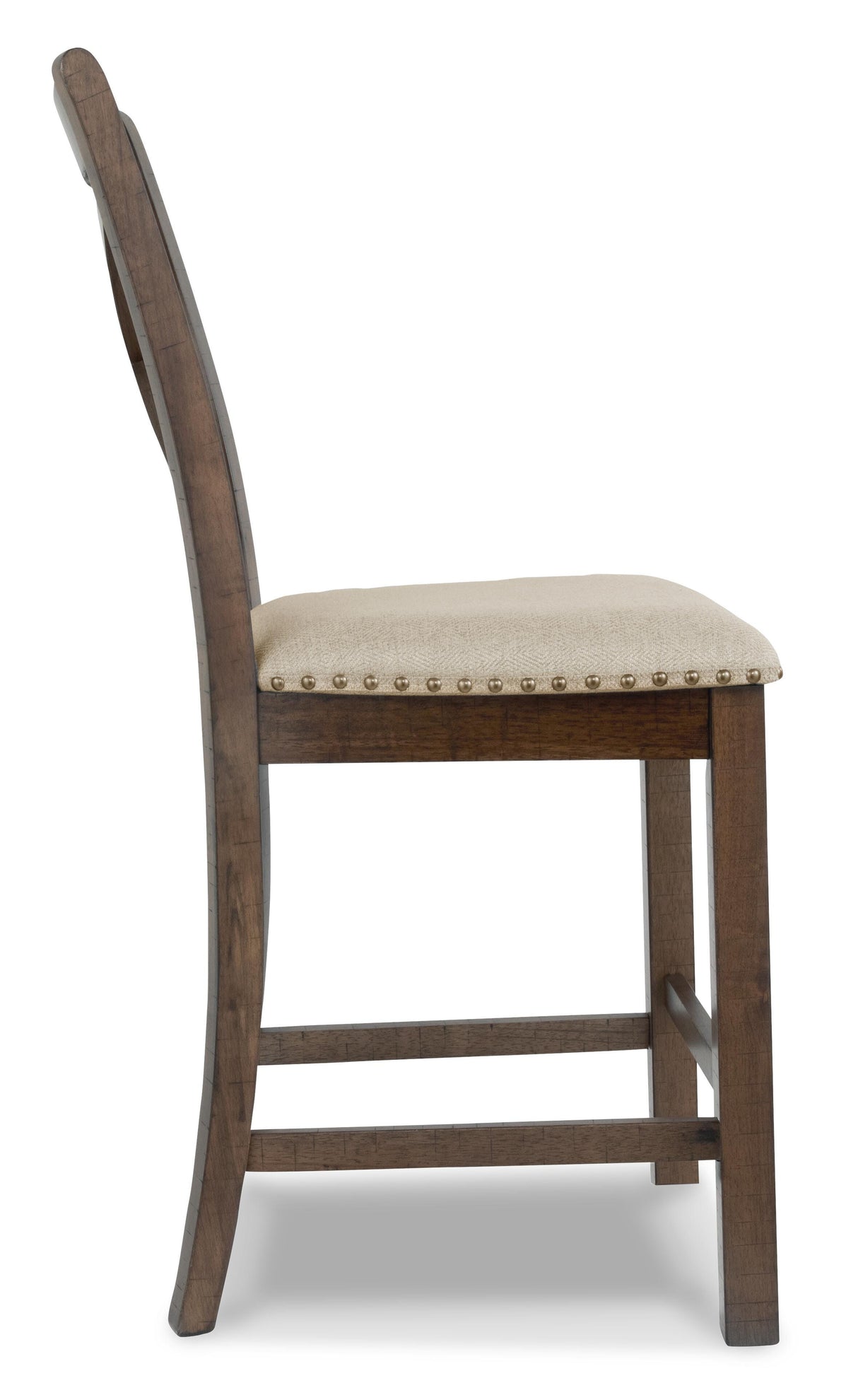 Moriville Counter Height Dining Table with 4 Barstools, Bench, and Server - D631D4