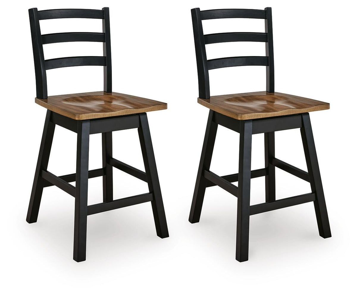 Wildenauer Counter Height Swivel Barstool - D634-224