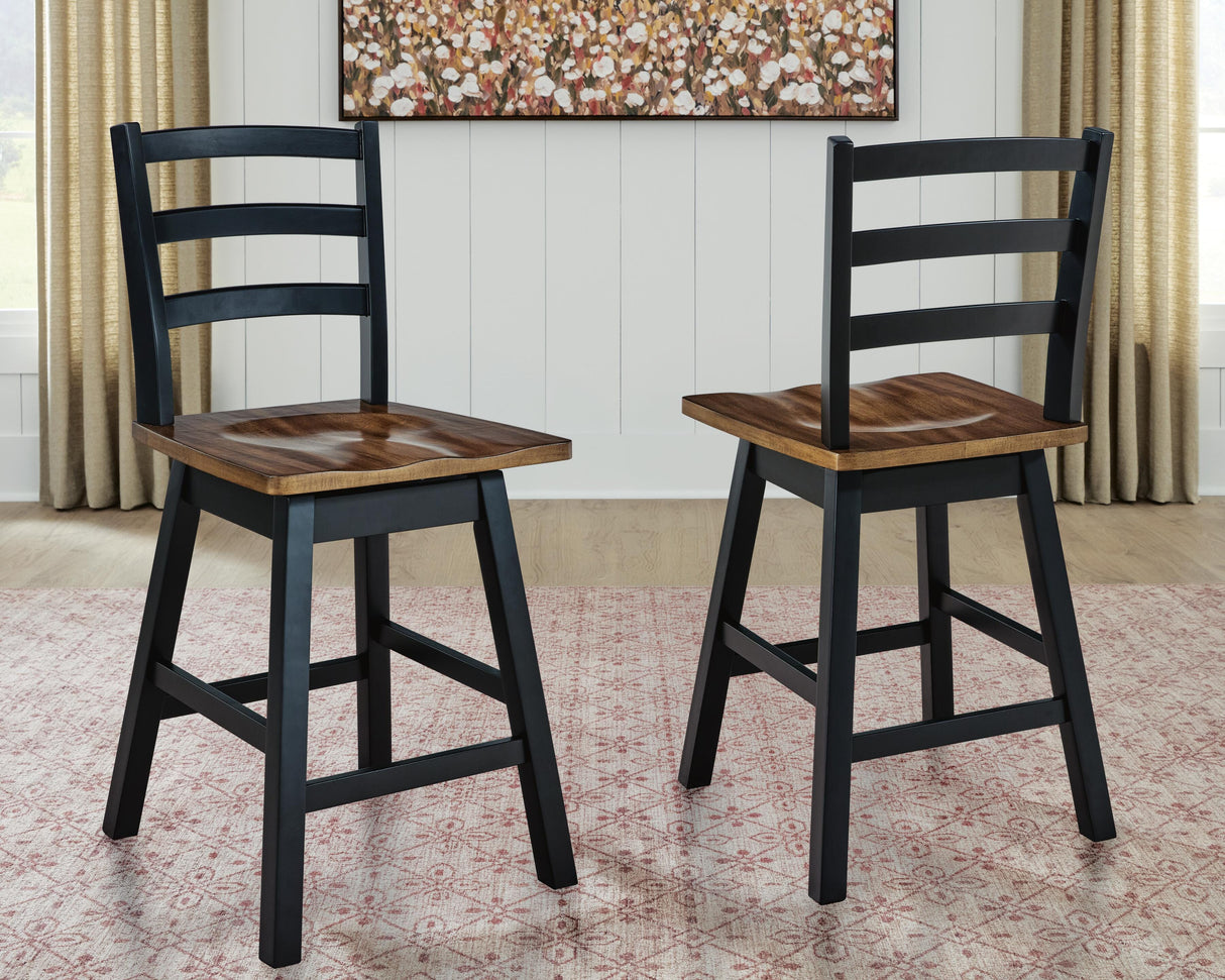 Wildenauer Counter Height Swivel Barstool - D634-224