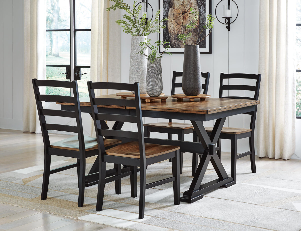 Wildenauer Dining Table and 4 Chairs - D634D1