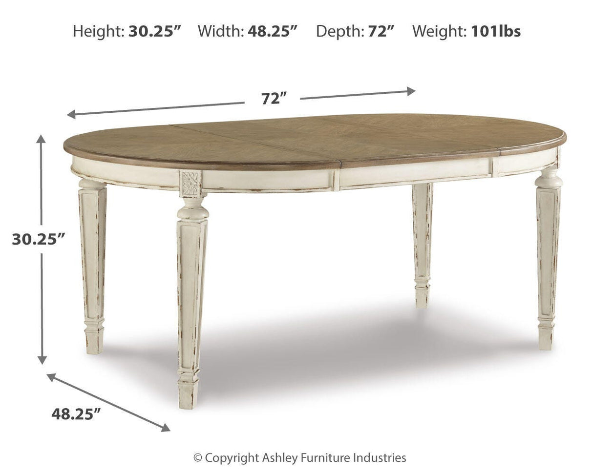 Realyn Dining Table and 6 Chairs - D743D11