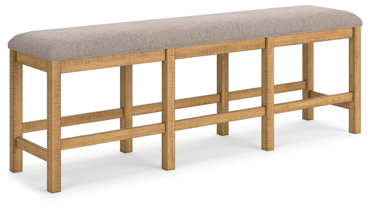 Havonplane Counter Height Dining Table, 6 Barstools and Bench - D773D5