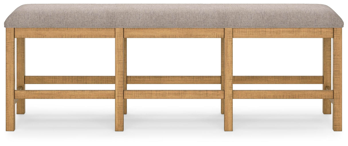 Havonplane Counter Height Dining Table, 6 Barstools and Bench - D773D5
