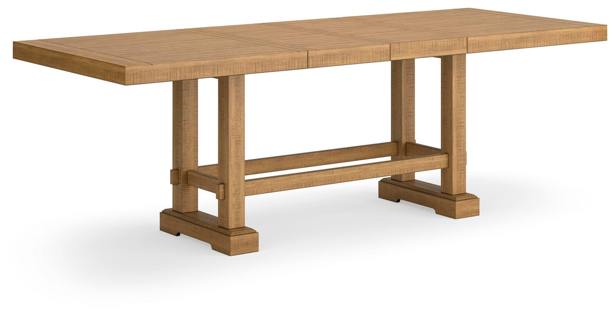 Havonplane Counter Height Dining Table, 6 Barstools and Bench - D773D5