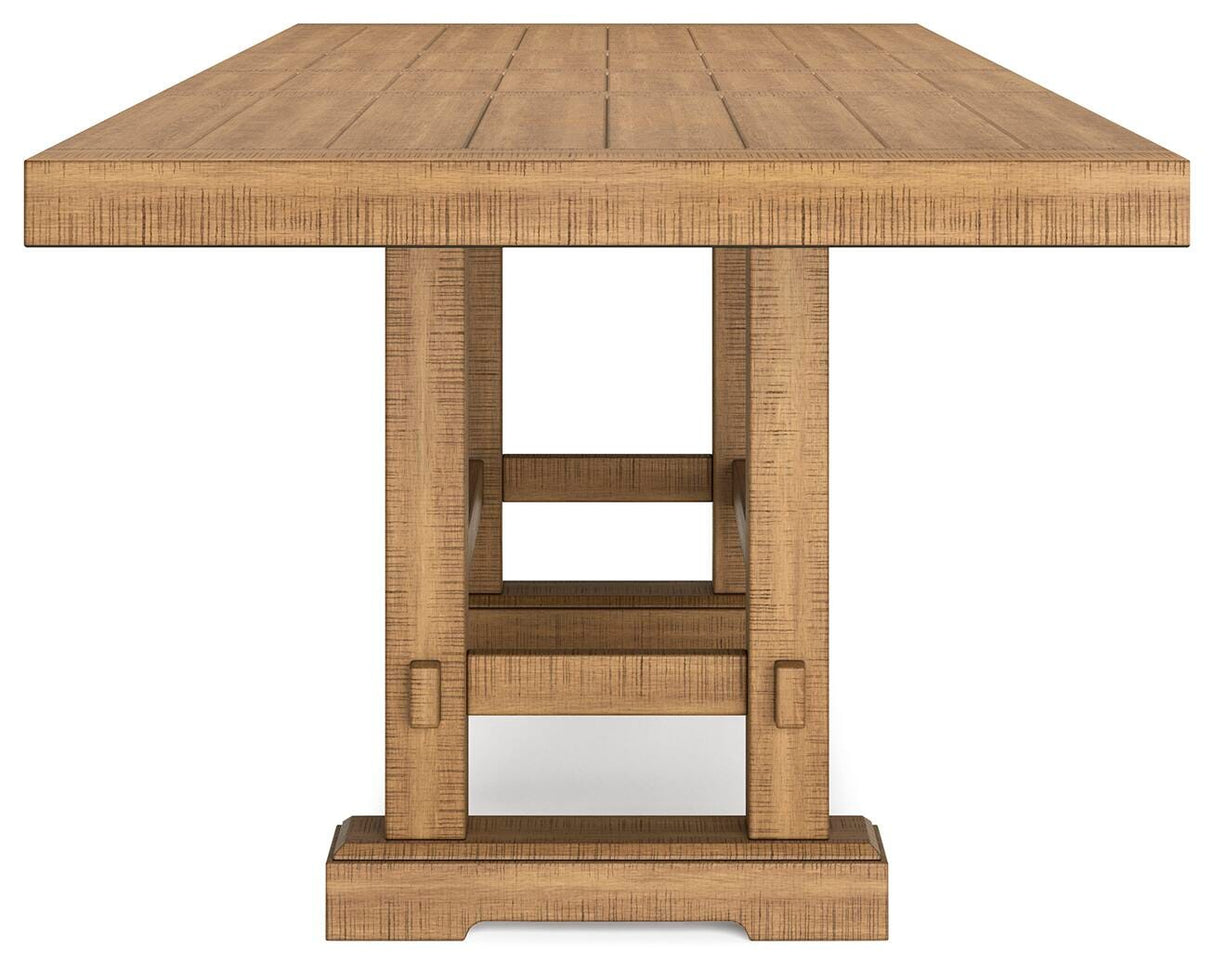 Havonplane Counter Height Dining Table, 6 Barstools and Bench - D773D5