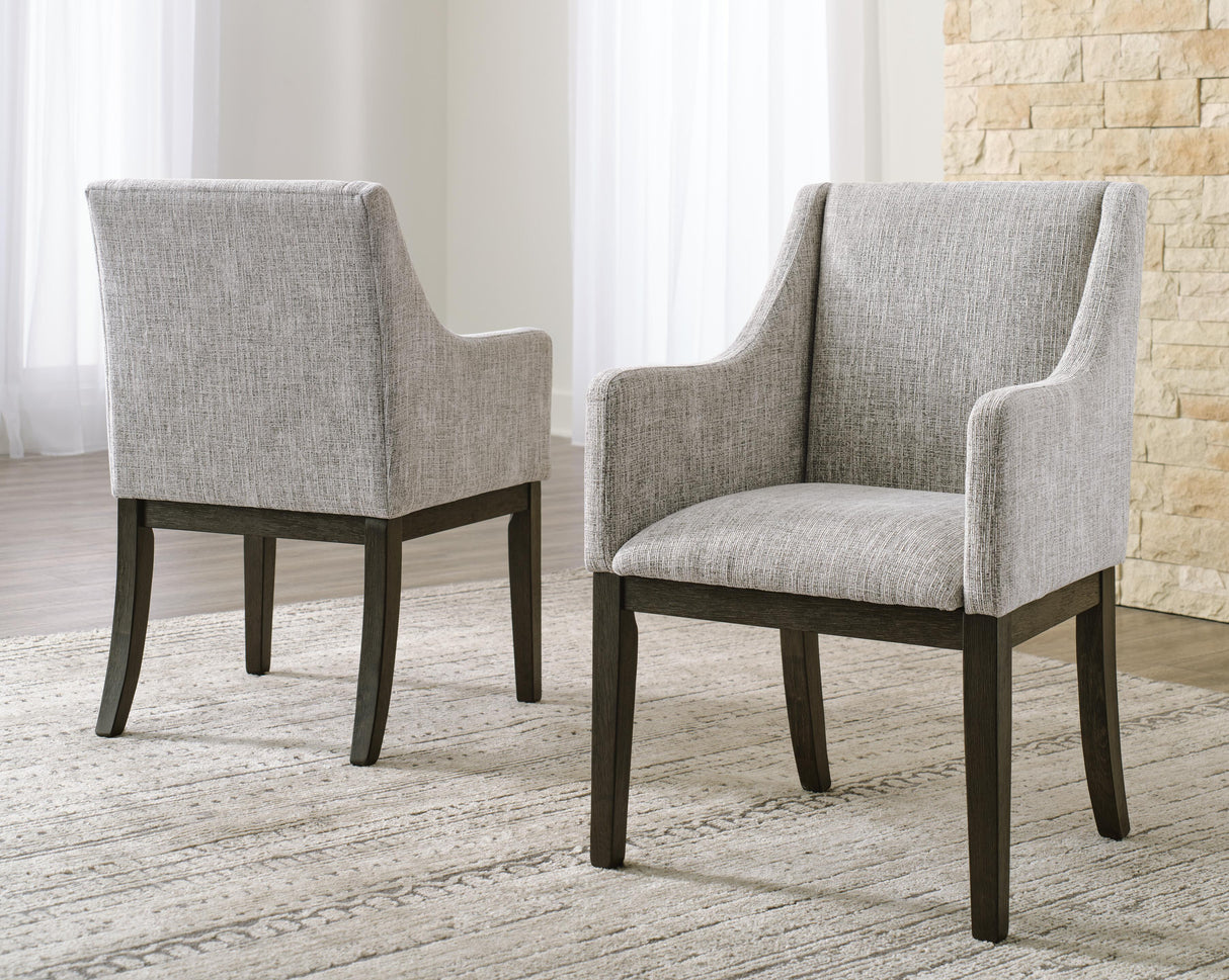 Burkhaus Dining Arm Chair (Set of 2) - D984-01AX2