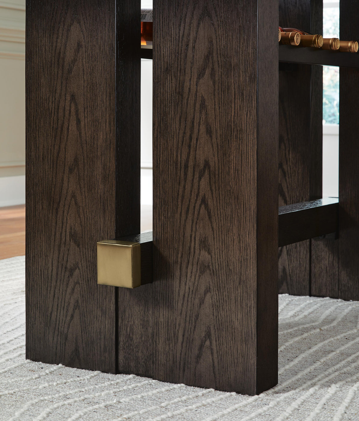 Burkhaus Counter Height Dining Table and 6 Barstools - D984D6