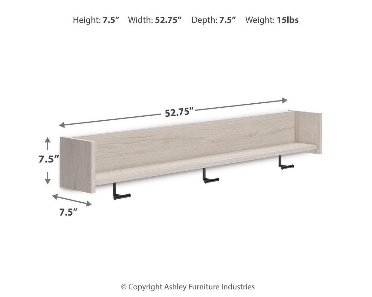 Socalle Wall Mounted Coat Rack with Shelf - EA1864-151