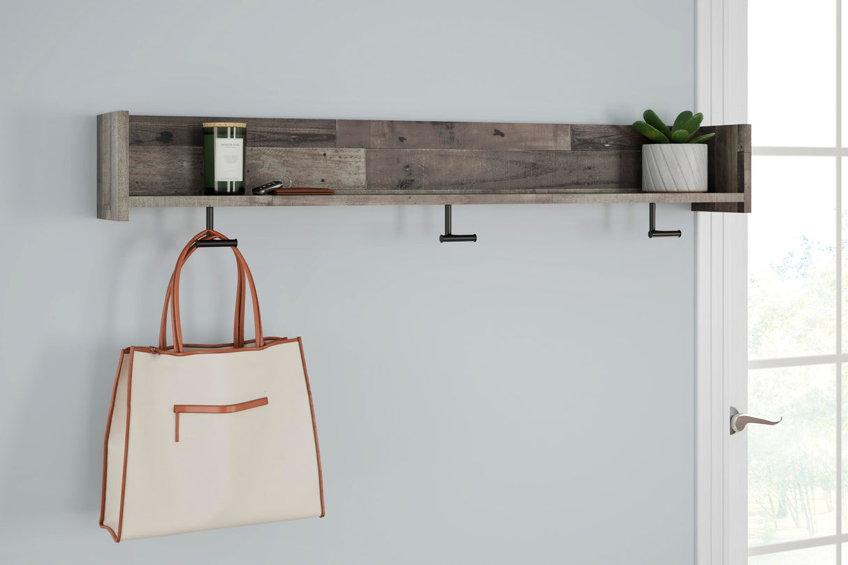Neilsville Wall Mounted Coat Rack with Shelf - EA2120-151