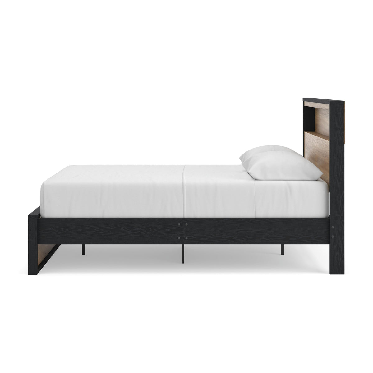 Kozmour Queen Bookcase Complete Bed Frame - EB1460-81