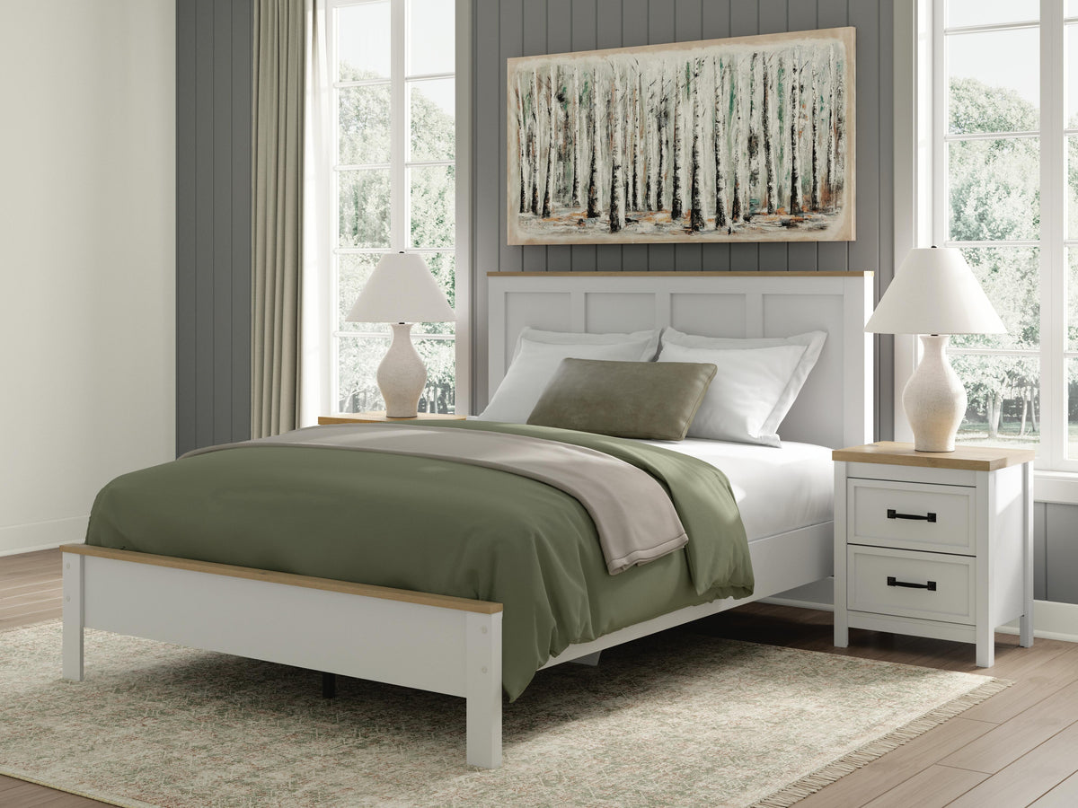 Kerisden Queen Panel Complete Bed Frame - EB1480-81