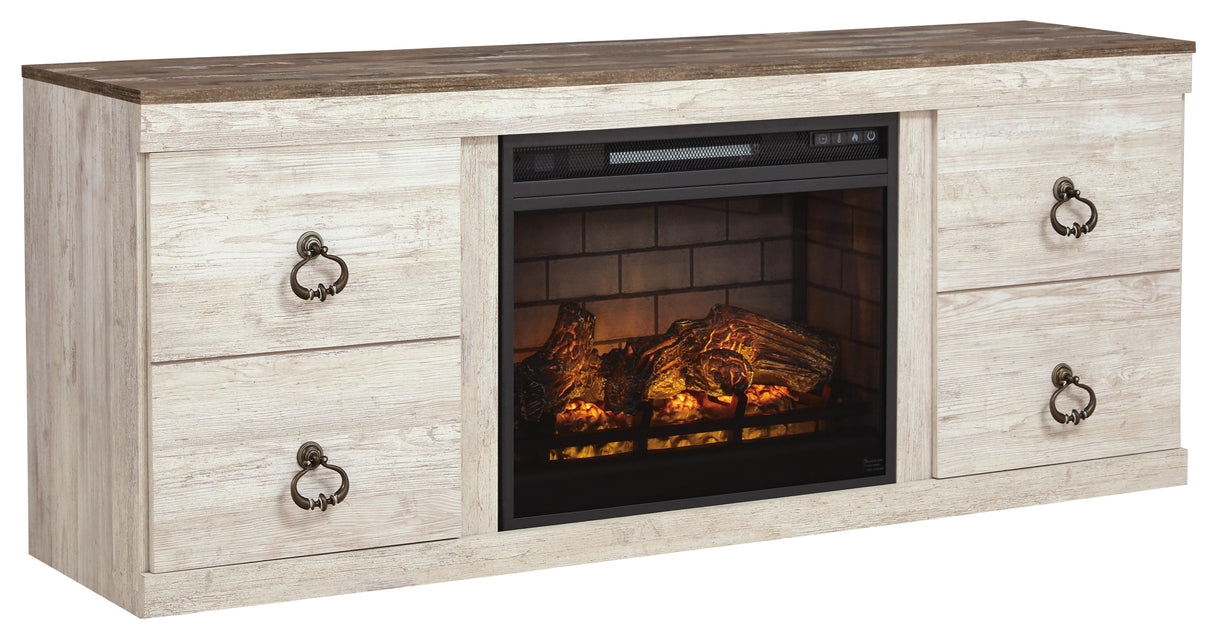 Willowton TV Stand with Electric Fireplace - EW0267W8