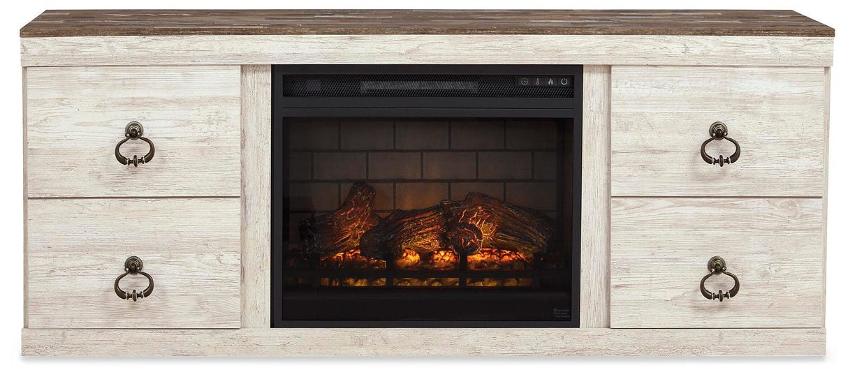Willowton TV Stand with Electric Fireplace - EW0267W8
