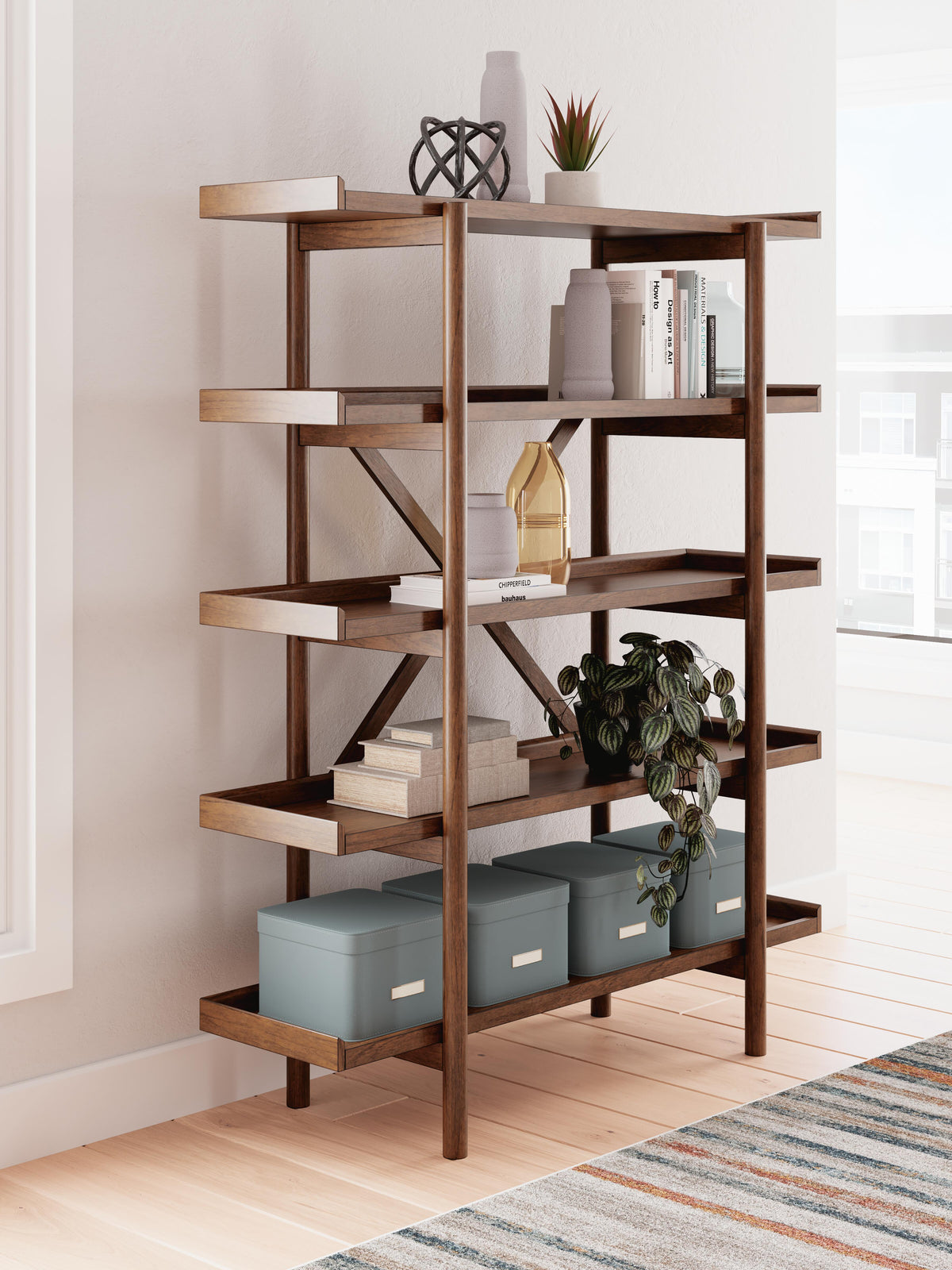 Lyncott 70" Bookcase - H615-70