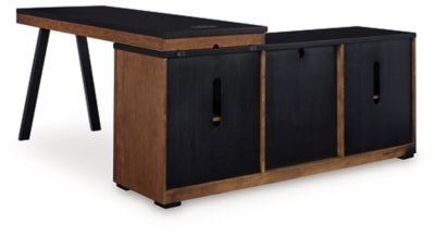 Kallari Credenza with Desk Return - H737H1